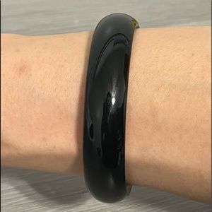 Vintage Black Metal Bangle Bracelet